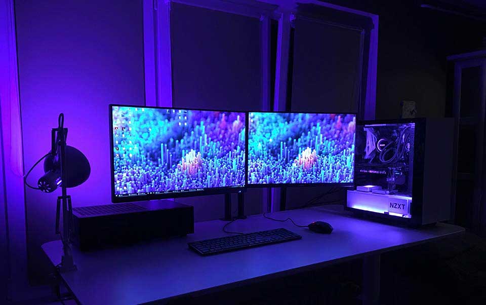 Setup gaming comunitate video live-streaming