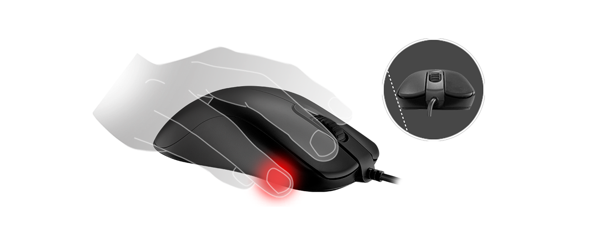 Mouse gaming: Palm grip