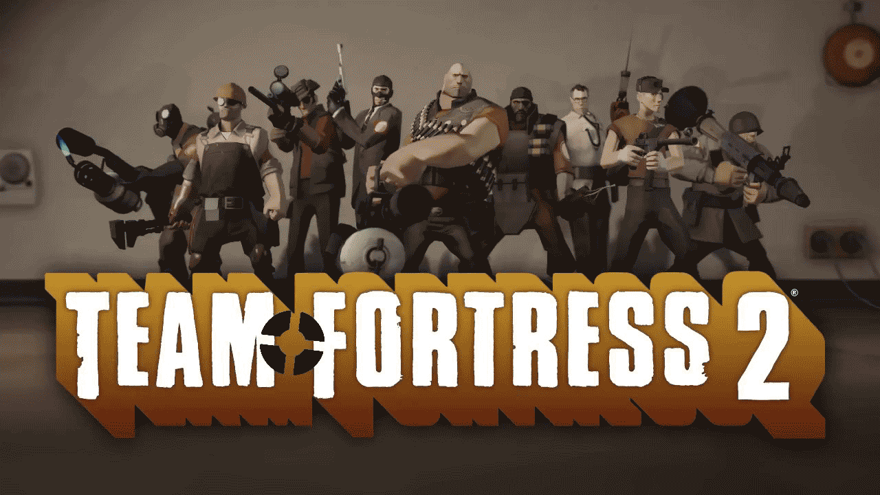 Valve. Team Fortress 2. Characters. Red team. Poster. Logo